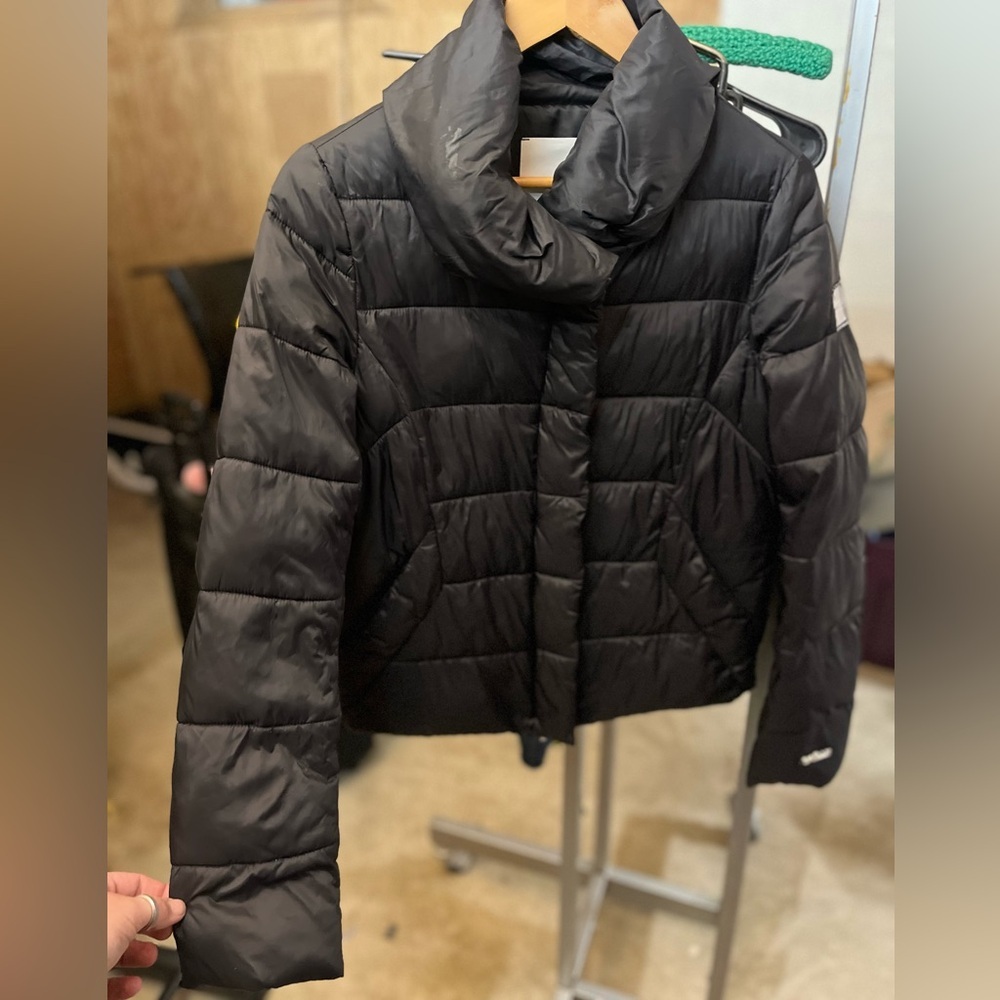 Gaëlle Paris Crop Nylon Puffer